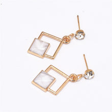 Load image into Gallery viewer, Geometric Dangling Long Earrings