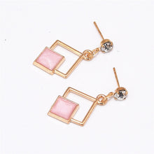 Load image into Gallery viewer, Geometric Dangling Long Earrings