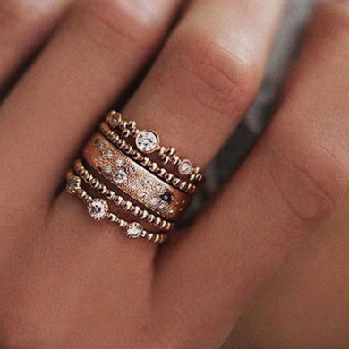 Punk Style Rose Gold Ring