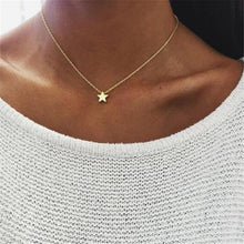 Load image into Gallery viewer, Gold color crystal necklace