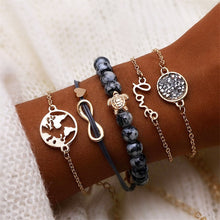 Load image into Gallery viewer, Leaf Love Letter Shell Hand Bracelet