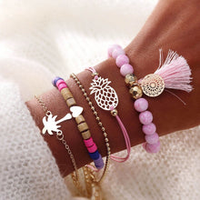 Load image into Gallery viewer, Leaf Love Letter Shell Hand Bracelet
