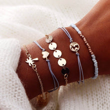 Load image into Gallery viewer, Leaf Love Letter Shell Hand Bracelet