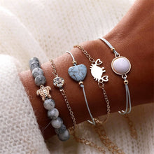 Load image into Gallery viewer, Leaf Love Letter Shell Hand Bracelet