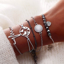 Load image into Gallery viewer, Leaf Love Letter Shell Hand Bracelet