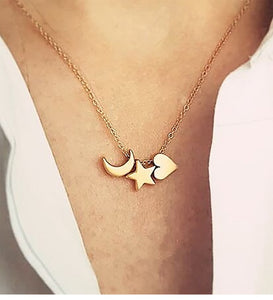 Gold Moon Necklaces