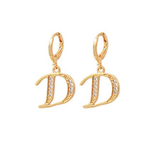 Load image into Gallery viewer, Alphabet Letter A-Z CZ Earring
