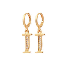 Load image into Gallery viewer, Alphabet Letter A-Z CZ Earring