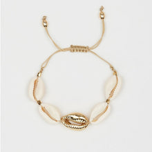 Load image into Gallery viewer, Gold Color Shell Bracelet