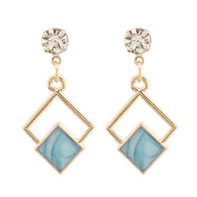 Load image into Gallery viewer, Geometric Dangling Long Earrings